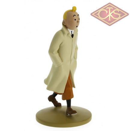 Tintin / Kuifje - Statue, Tintin in Trenchcoat (12cm)