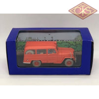 Tintin / Kuifje - Tintin's Cars 1/43 - The Firemen's Jeep (Willys-Overland Jeep °1950) (15cm)