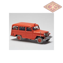 Tintin / Kuifje - Tintin's Cars 1/43 - The Firemen's Jeep (Willys-Overland Jeep °1950) (15cm)