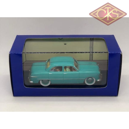 Tintin / Kuifje - Tintin's Cars 1/43 - The Turquoise Ford (Ford Custom °1949) (15cm)