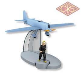 Tintin / Kuifje - Tintin's Plains - Blue Plane (Jo, Zette & Jocko : Mr. Pump's Legacy) #43 (12cm)